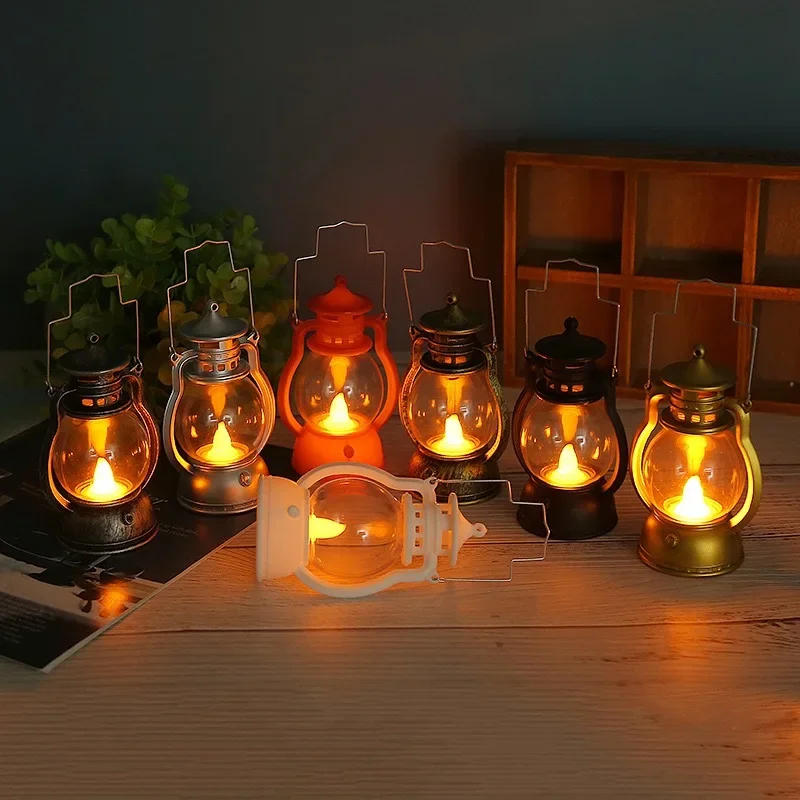 Description Picture 3 of itemHalloween Led Light Hanging Ornaments Festival Bar Home Night Light Halloween Party Decoration Props Small Oil Lamp Lantern