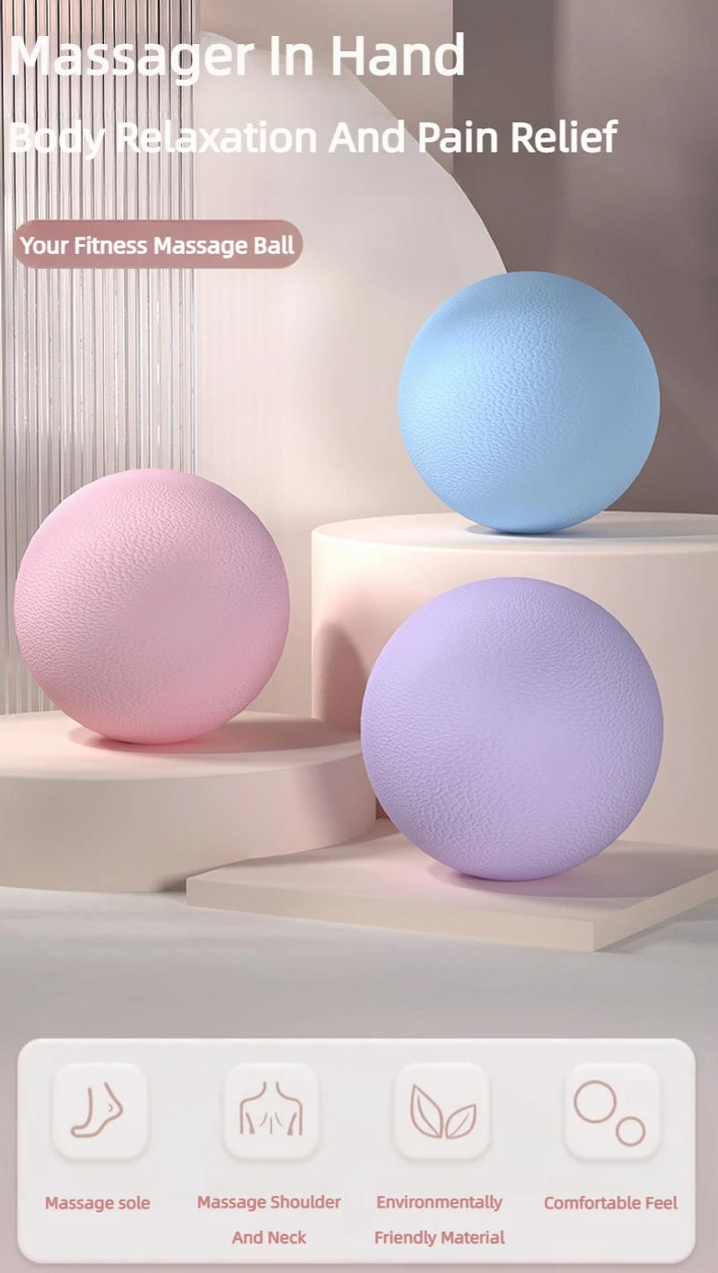 Description Picture 2 of itemTpe 6CM Fascia Ball Deep Tissue Muscle Relaxation Exercise Sports Fitness Yoga Massage Trigger Point Stress Pain Relief