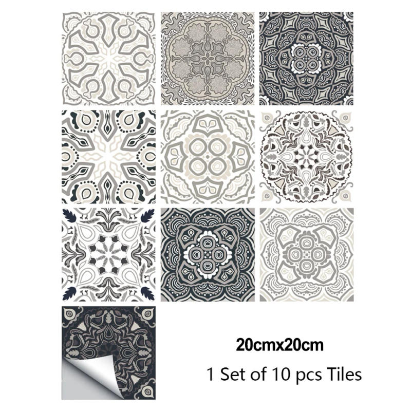 Description Picture 5 of itemKitchens Laundry Rooms Tile Stickers Tiling 20x20 Cm 3D Bathroom Walls For Indoor For Smooth Walls Gel Crystal