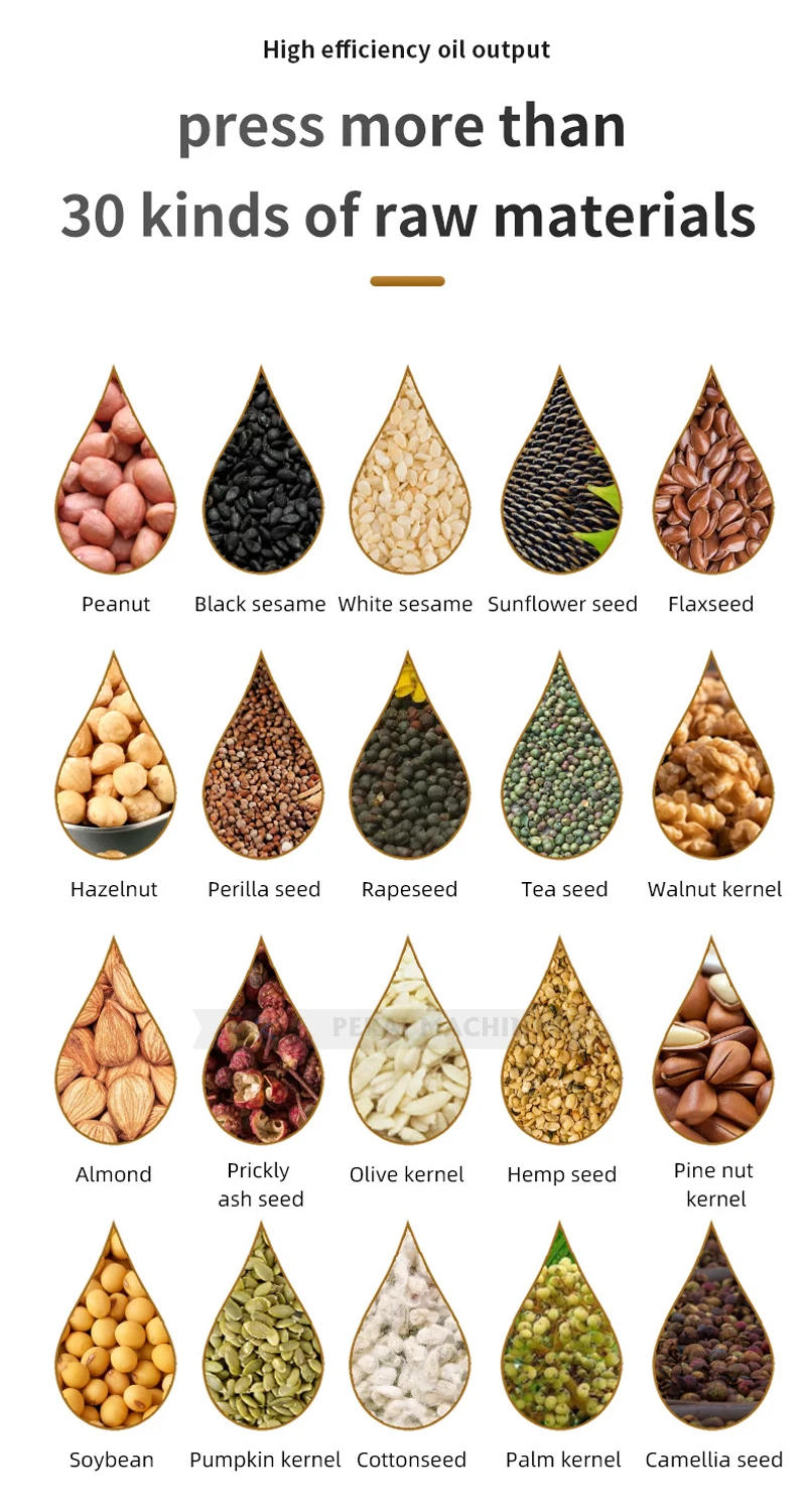 Description Picture 4 of itemB03 Stainless Steel Household Oil Press Intelligent Automatic 820W Small Oil Pressers 110V/220V Edible Oil Processing Tool