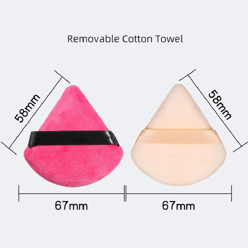 Description Picture 6 of itemVelvet Cosmetic Foundation Puff Soft Triangle Makeup Puffs Women Face Beauty Sponge Blender Washable Makeup Powder Accessories