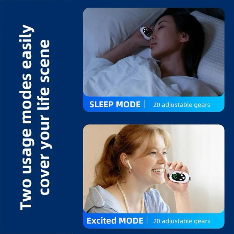 Description Picture 3 of itemHandheld Smart Sleep Aid Relaxation Treatment Insomnia Stress Pulse Relieve 20 Gears Muscle Stimulation Adjust Anxiety T3Z0