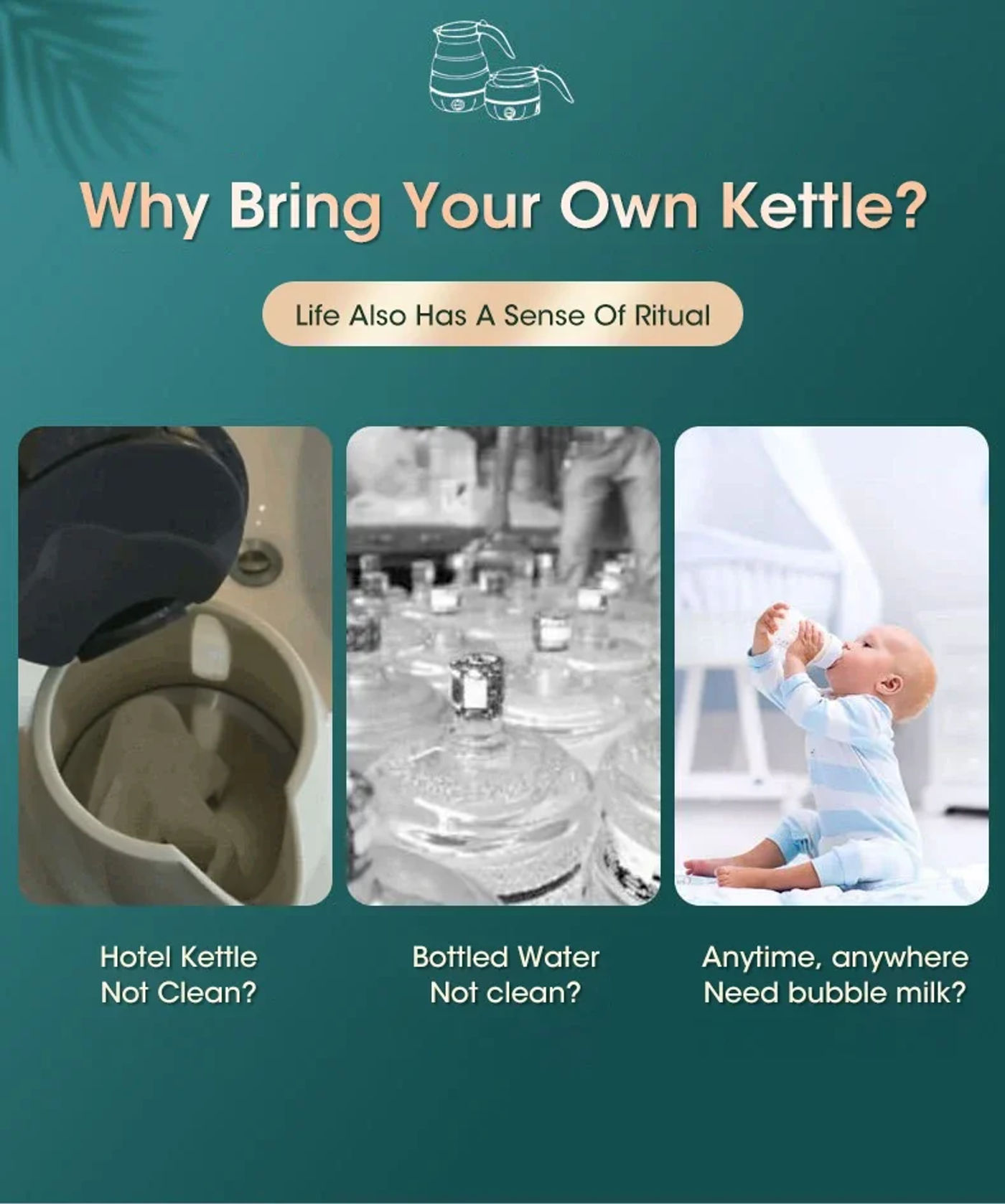 Description Picture 5 of itemFoldable And Portable Teapot Water Heater 600ML Household Travel Electric Water Kettle 220V Kitchen Appliances Water Boiling Pot