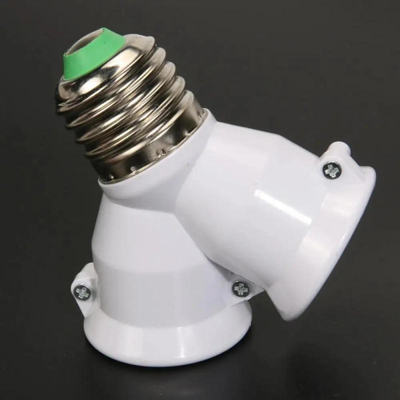 Description Picture 3 of itemLight Lamp Bulb Socket Creative E27 To 2-e27 Lamp Holder Extender Splitter Converter Plug High Quality Copper Contact Household