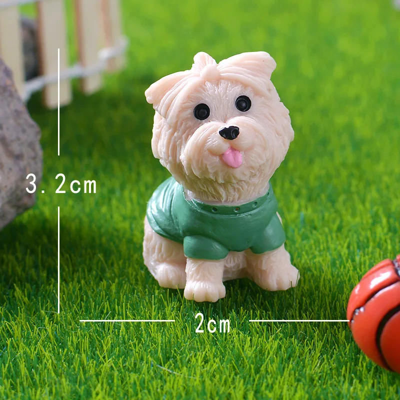 Description Picture 6 of item12pcs Figurines Miniatures Cute Simulation Dog Pomeranian Micro Landscape Ornaments for Home Decoration Decor Desk Accessories