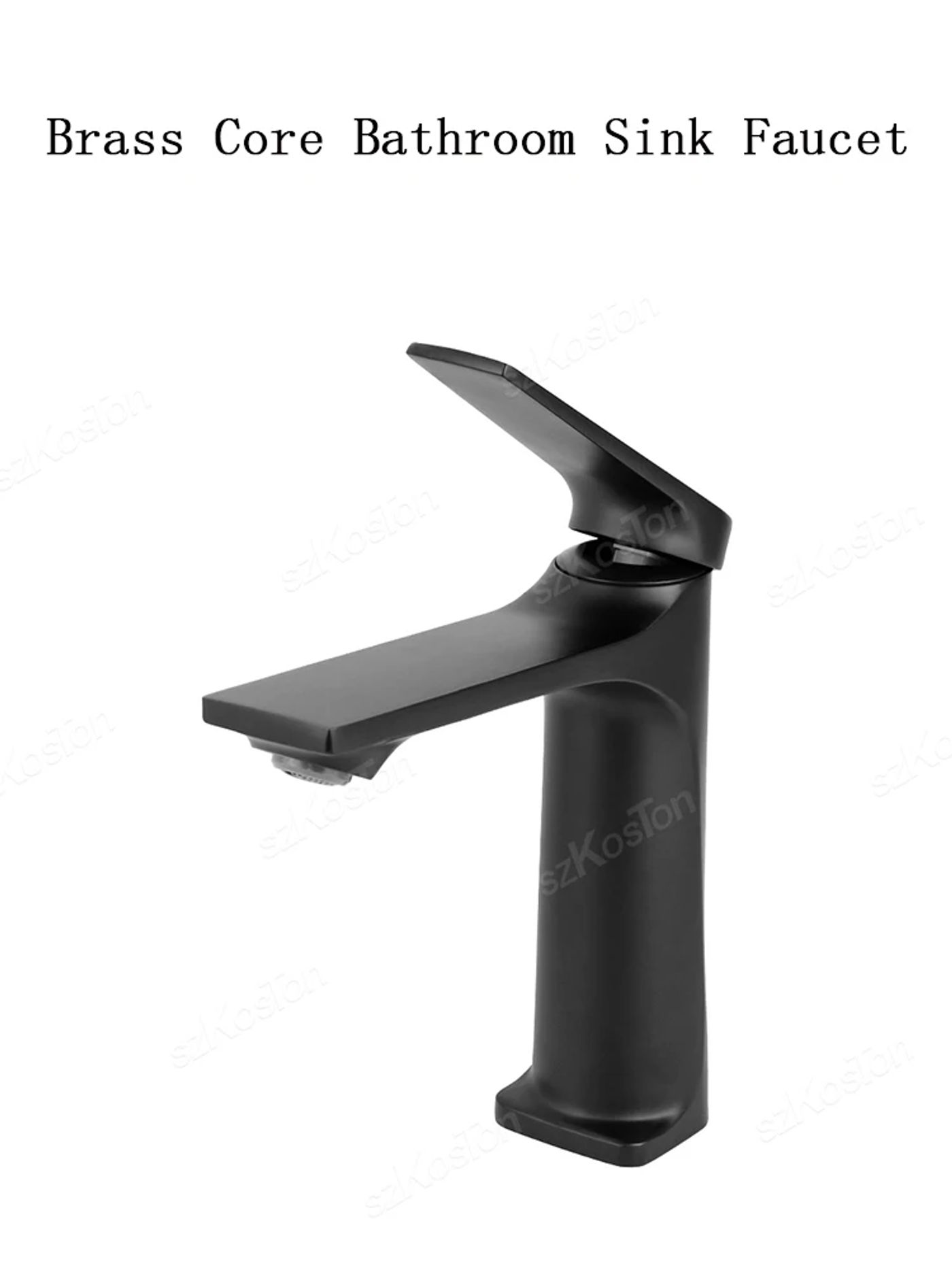 Description Picture 3 of itemBrass Core Modern Bathroom Sink Faucet Single Handle Deck Mounted Wash Basin Water Tap Hot And Cold Mixer