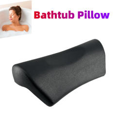 Bathtub Headrest With Suction Cups Comfortable SPA Non-Slip Bath Pillow Neck Back Headrest Pillows Soft Thickened Waterproof PU