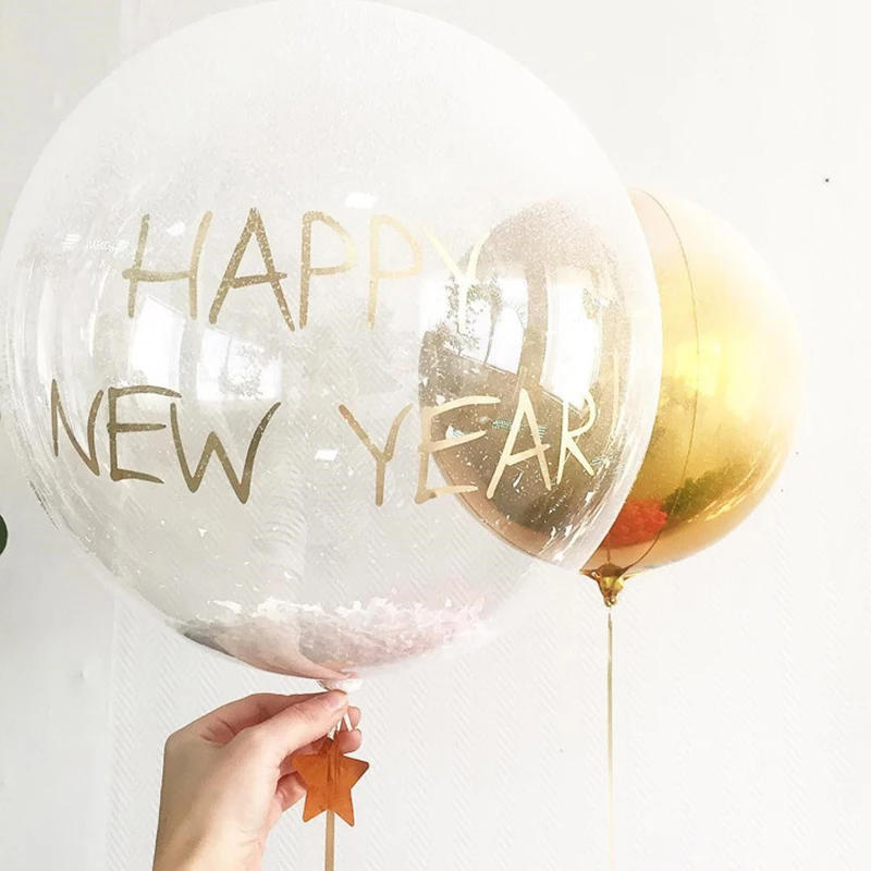 Description Picture 4 of itemBubble Balloons Personlised Name Sticker Customized Clear Balloon Wedding Baby Shower Birthday Party Decorations