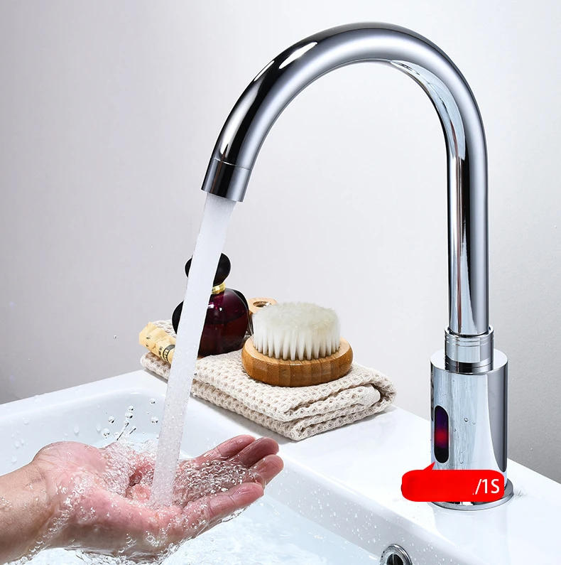 Description Picture 6 of itemSmart Sensor Touchless Faucet Bathroom Basin Faucet Kitchen Tap Sink Mixer Tap Bathroom Accessories Hotel Vanity Touchless Tap
