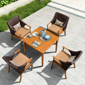 Outdoor tables and chairs courtyard balcony garden seats Nordic iron seats terrace outdoor leisure tables and chairs combination