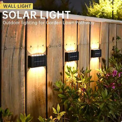 1pc  Solar wall lamp, outdoor waterproof solar powered lamp, up and down lighting, home garden decoration, outdoor solar light