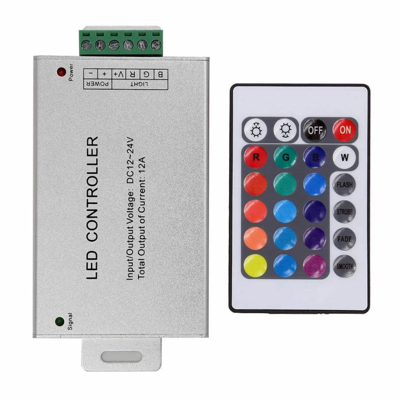 Description Picture 2 of itemDC 12V LED RGB Controller Dimmer IR Radio frequency RF Controller Remote Control 24KEY 44KEYS For 5050 2835 RGB LED Strip