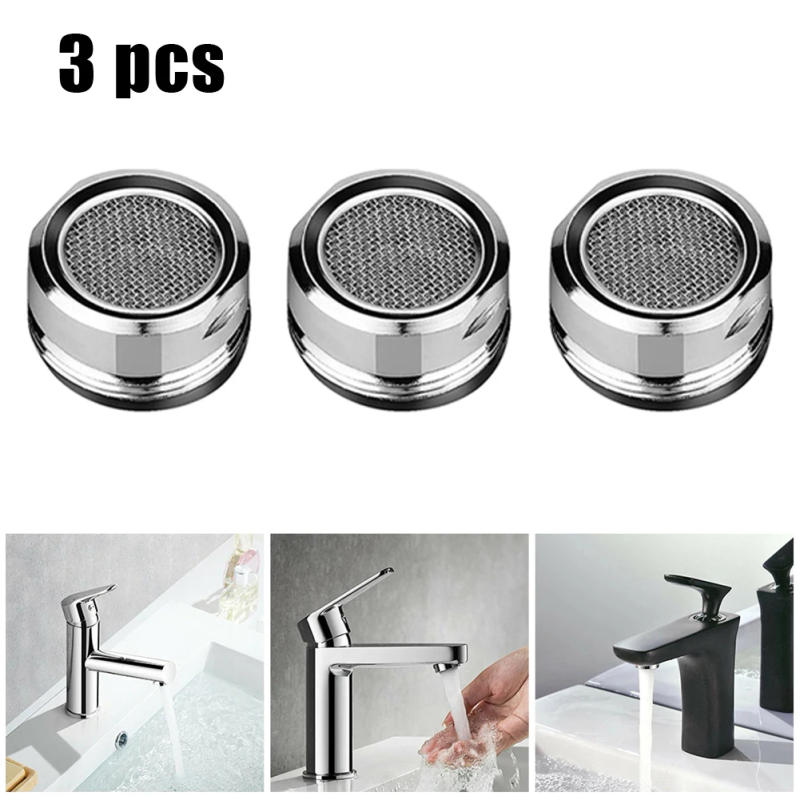 Description Picture 3 of item3pcs Brass Water Saving Tap Faucet Aerator Stainless Steel Sprayer Sink Aerator For Kitchen Bedroom 24mm Thread Nozzle Parts