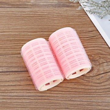 2Pcs/Pack Self-adhesive 2-layer Lazy Bangs Roller Women Hair Curler Hair Curling Roller Fluffy Air Bangs Roller Fluffy Clips