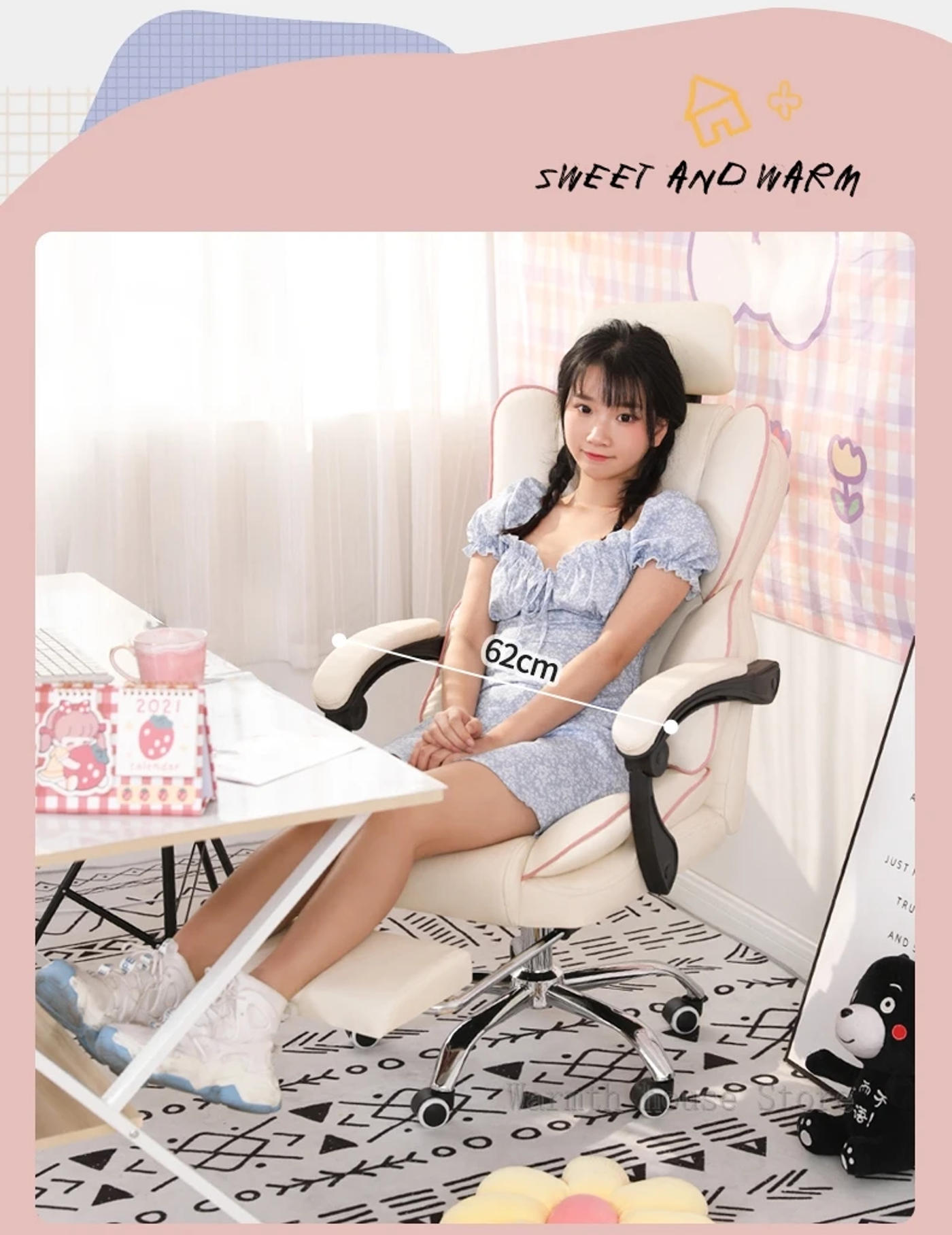 Description Picture 4 of item2023Acrylic Scorpion Camping Fishing Desk Chair Gaming Chair for Pc Office Furniture Gamer Chairs Individual Armchair Chaise Bar