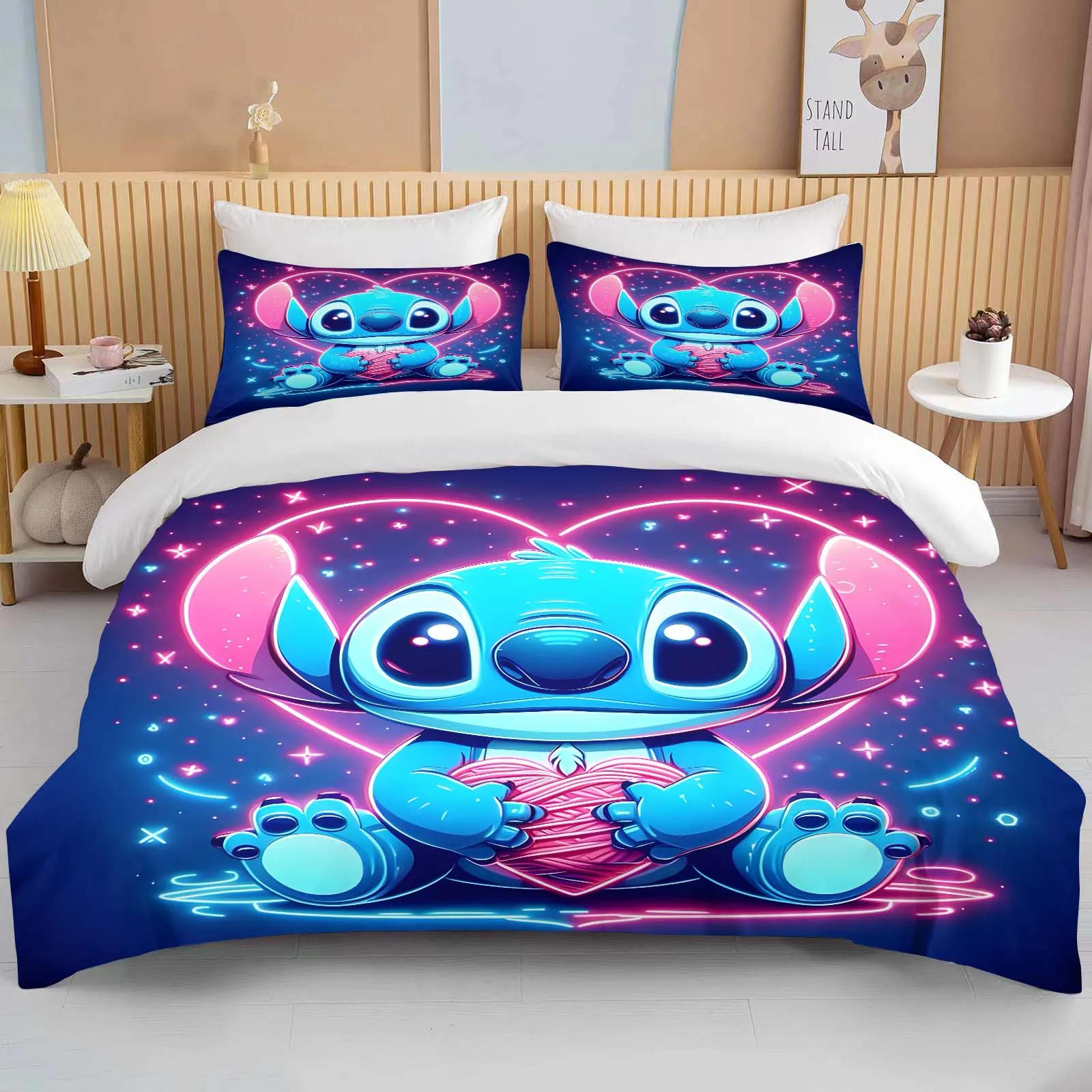 Description Picture 6 of itemStitch Dreams Printed Bedding Sets Soft Comforter Cover Bed Cover Duvet Cover Pillow Case 2-3 Pieces Sets Kids Bedroom Decor