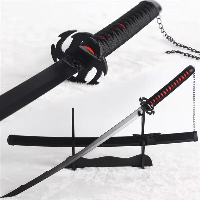 Description Picture 4 of item72/104cm Bleach Katana Kurosaki Ichigo Cosplay Prop Real Original Japanese Katana Bleach Bankai Samurai Sword Kid Toy Anime Gift