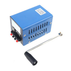 20W Emergency Hand Crank Driven Electric Generator Camping USB  Generator