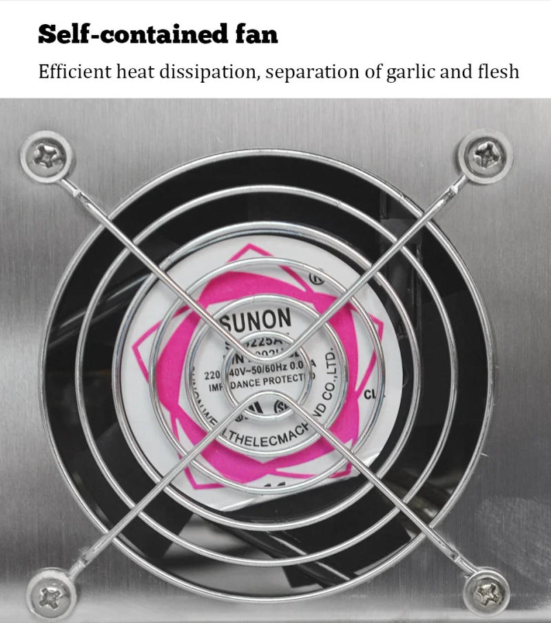 Description Picture 5 of itemXEOLEO Garlic peeler machine 180W electric peeler Garlic skin peeling Maker Stainless steel Electric Garlic peeler 20Kg/H 220V