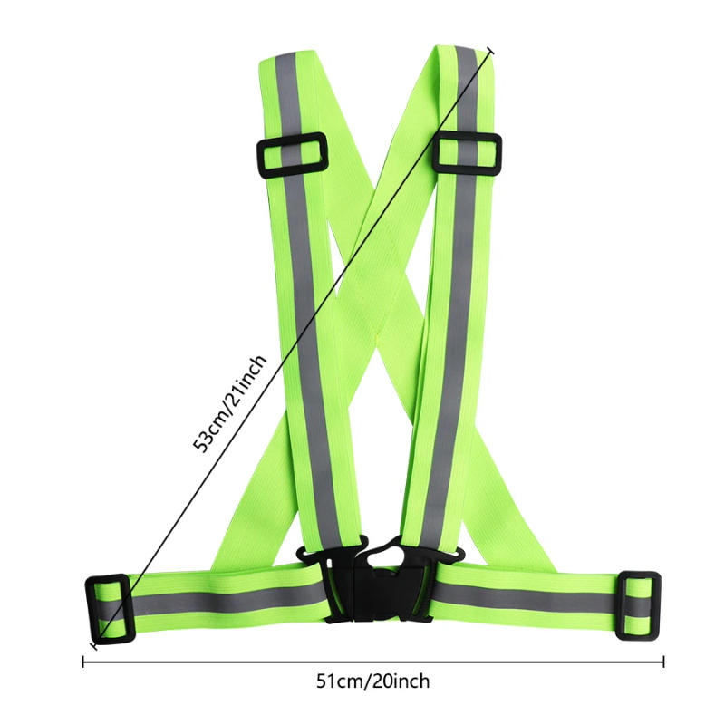 Description Picture 3 of itemOutdoor Night Walking  Safety Vests Highlight Adjustable Lightweight Reflective Vest Biking Safety Straps Waterproof Running Gea