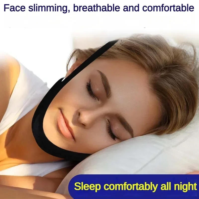 Description Picture 4 of item1pc Anti Snore Stop Snoring Chin Strap Belt Anti Apnea Jaw Solution Support Woman Man Health Sleeping Personal Health Care Tools