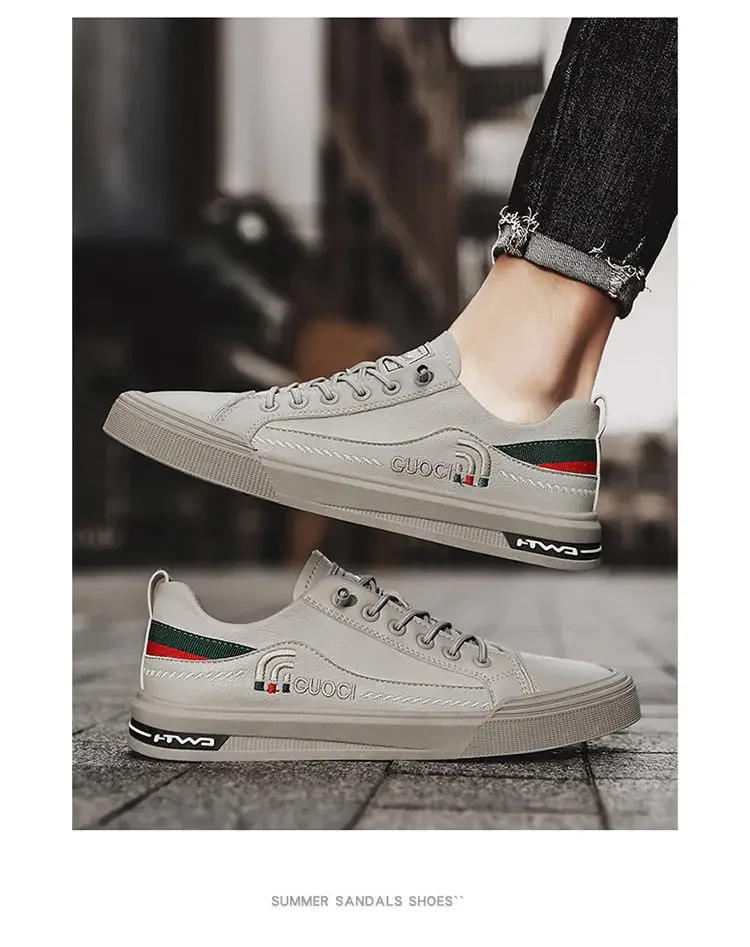 Description Picture 6 of itemClassic Little White Shoes Men's Trendy  Slip-on Casual Breathable Walking Outdoor Flat Shoes Board Shoes Sneakers