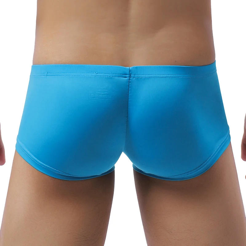 Description Picture 5 of itemMen's Panties Ice Silk Male Underwear Boxer Breathable Solid Color Ultra Thin Quick Drying Boxers Man