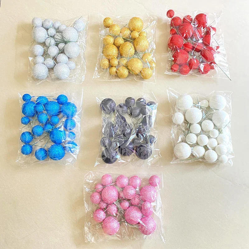 Description Picture 4 of item20Pcs Balls Cake Toppers 2-4cm Different Size Colorful Balls Cake Toppers for Brithday Wedding Christmas Decorations 2024
