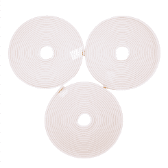 Self Adhesive Foam Tape Door Window Seal Door Draught Excluder Weatherstripping, 6mm Wide x 3mm Thick 3 Pcs Each White