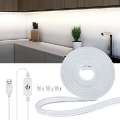 Touch Sensor LED Neon Sign Light Strip 5V USB Dimmable Waterproof Silicone Tube Lamp Flexible Bedroom Backlight Decor Lights ﻿