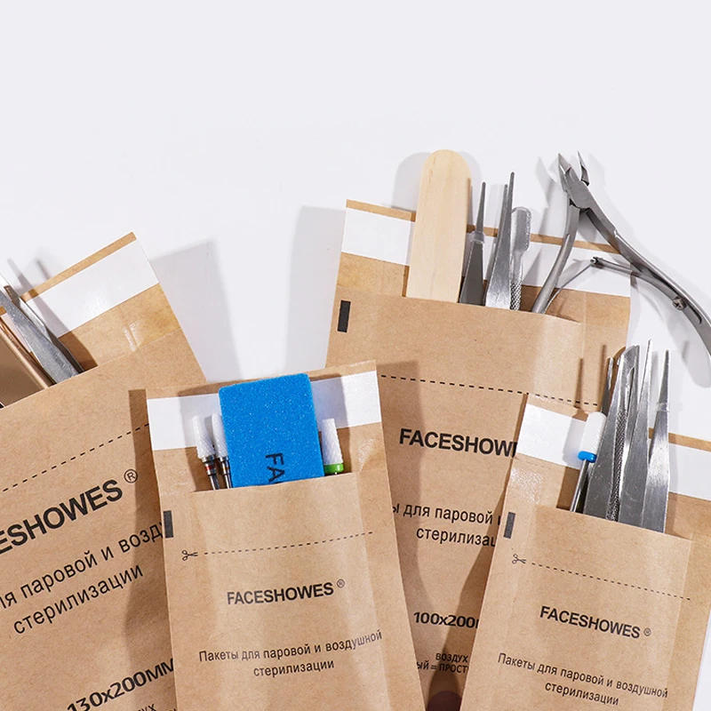 Description Picture 2 of item50/100Pcs Disposable Sterilization Disinfection Bag Set Nails Equipment Disinfection Accessories Nail Tools Sterilizer Kraft Bag