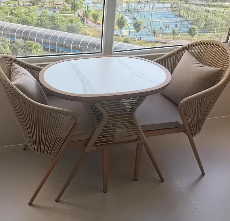 Description Picture 5 of itemSun Loungers Patio Garden Chairs Picnic Lawn PE Rattan Weave Terrace Balcony Outdoor Table Meble Ogrodowe Outdoor Furniture WKGC