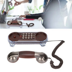 Wall Mounted Wired Telephone NEW Landline Retro Corded Phone Desktop Compact House Phones Home Office