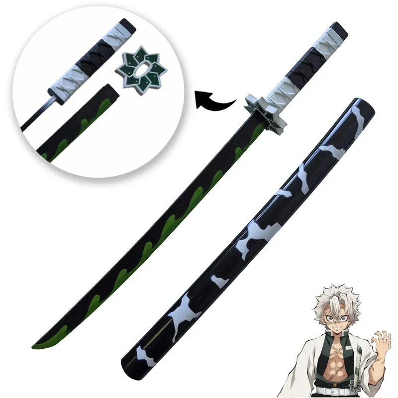 Description Picture 3 of itemCosplay Demon Slayer Katana Original Anime Sword Weapon Assembled Agatsuma Zenitsu Shinazugawa Sanemi Swords 72cm