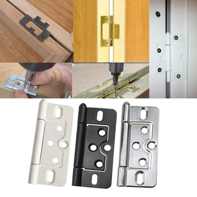 Description Picture 2 of item1pc Detachable Door Hinge Iron Flush Door Hinges For Cupboard Wardrobe Cabinet Louvre Furniture Hardware Removable Hinge