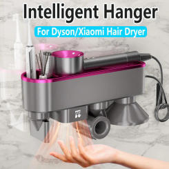 Intelligent Hanger For Xiaomi Hair Dryer Wall Mounted Holder For Dyson Blower Storage Shelf Change Into Hand Dryer Storage Box