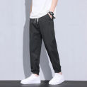 Brand Clothing Summer Soft Lyocell Fabric Men's Cargo Casual Pants Thin Jogger Korean Sweatpants Harem Trousers Male Plus Size