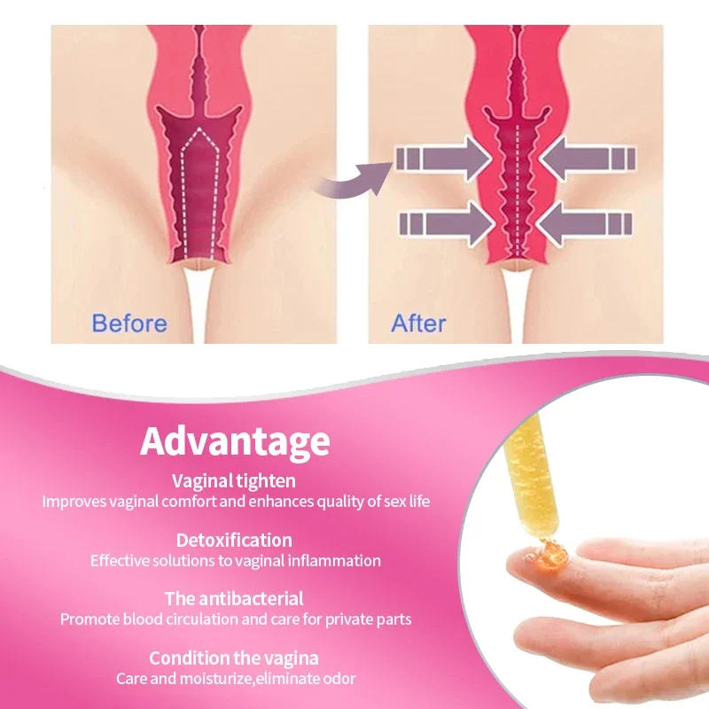 Description Picture 3 of itemVaginal Tightening Gel Women Gynecological Care Vaginal Tighten Melts Vagina Shrinking Vaginale Narrow Feminine Hygiene Product