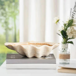 Retro Storage Trays Shell-shaped Fruit Plate Creative Decorative Table Center Tray Nordic Kitchen Organizer Home Furniture