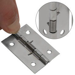 2Pc Door Hinges Cross Hinge Automatic Rebound Cabinet Cupboard Window Cabinet Jewelry Box With Spring Furniture Repair Hardware