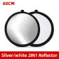 60cm silver 2 in1