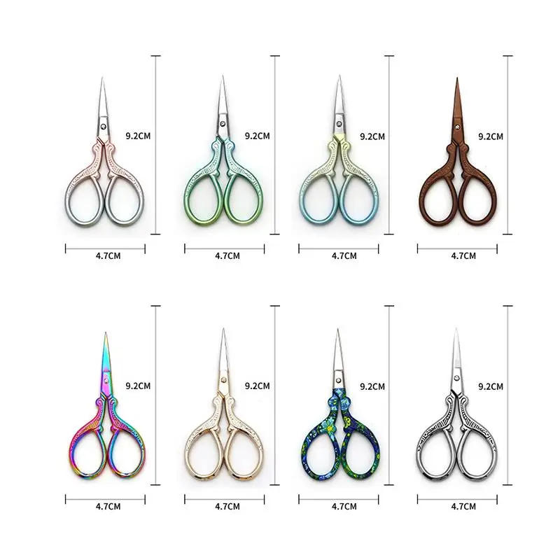 Description Picture 2 of itemStainless Steel Gradient Scissors Sewing Fabric Cutter Embroidery Scissors Tailor Scissor Thread Scissor Tools For Sewing Shears