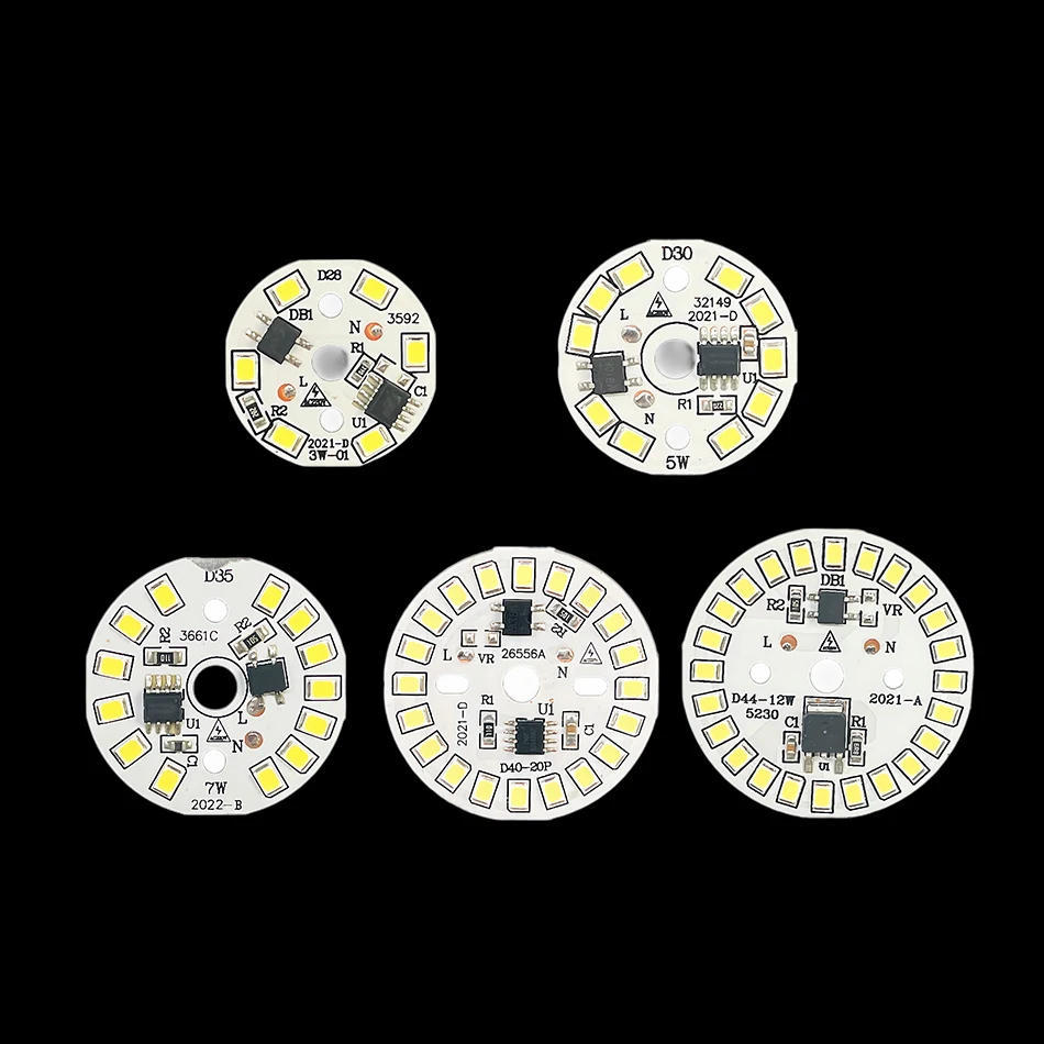 Description Picture 6 of itemLED Bulb Patch Lamp SMD Plate Circular Module Light Source Plate For Bulb Light AC 220V-240V Led Downlight Chip Spotlight LED