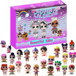 Hot Selling Christmas 24 Digit Countdown Doll Advent Calendar Christmas Blind Box Children's Toy Gift