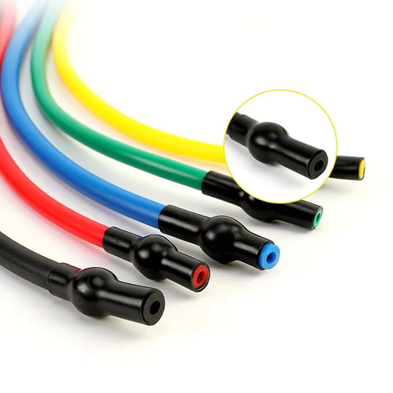 Description Picture 4 of item120CM Level 5 Straight Line Tensile Yoga Exercise Chest Expansion Elastic Exercise Family Exercise Muscle Training Rubber Tube