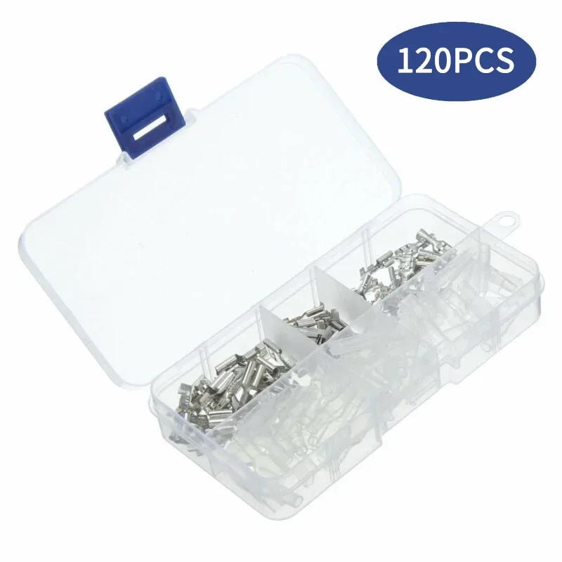 Description Picture 5 of itemMale Female Wire Box Insulated Cable Macho Connector 2.8/6.3mm Electrical Crimp Terminals Termin Spade Connectors Assorted Kit