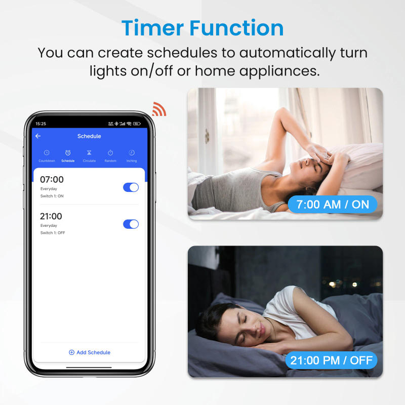 Description Picture 4 of itemLoraTap Tuya Smart Life WiFi Switch Relay Module Breaker 15A Inching Timer Voice Control by Google Assistant Alexa Echo DIY