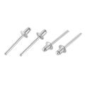 50pcs Open End Rivets Aluminum Decoration Pull Nail 2.4mm/3.2mm/4mm/4.8mm Lightweight Corrosion-resistant for DIY Accessories