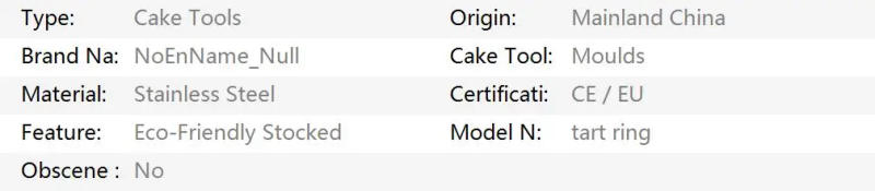 Description Picture 2 of itemStainless Steel Mousse Cake Mold Heat-Resistant Perforated Round Tart Ring Cookies Pastry Circle Cutter Mold Baking Tools