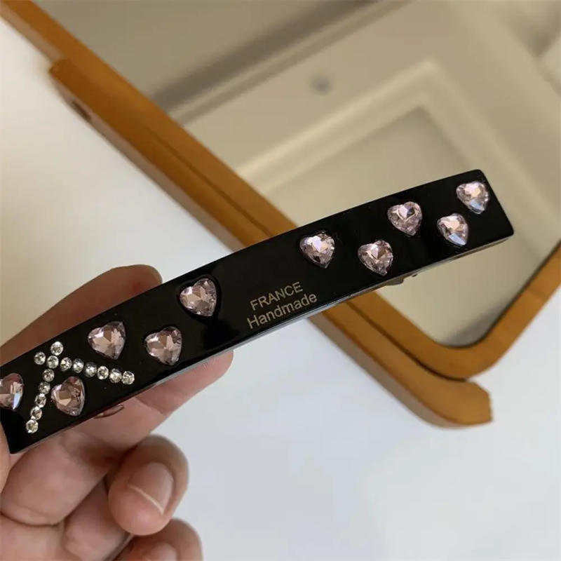 Description Picture 5 of itemBangs Hair Artifact Acetate Sheet Korean Style Hairpin Fashion Headwear Accessories Fashion Hair Clip Women One Word Clip